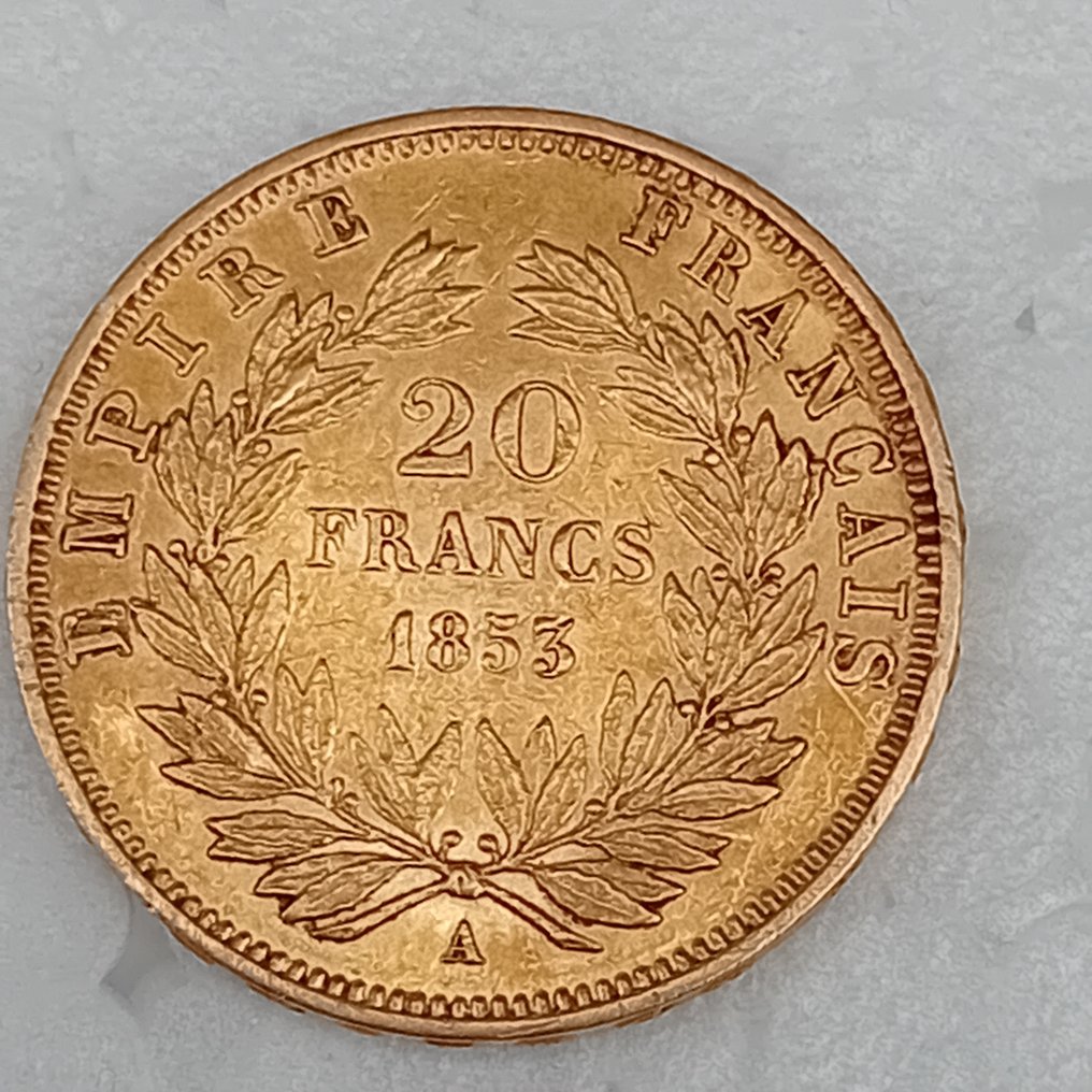 Γαλλία. Napoléon III. 20 Francs 1853-A ,Paris #1.0