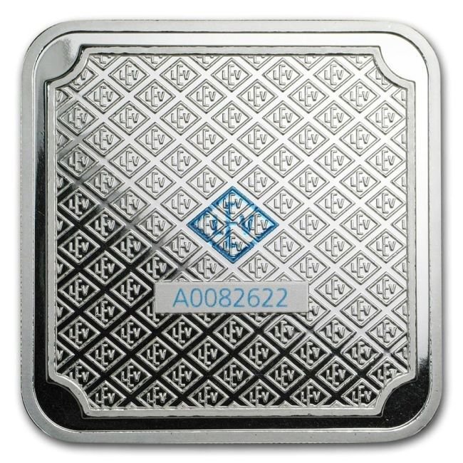 250 grammi - Argento .999 - 250g Geiger Edelmetalle Square .999 Fine Silver Bar Circulated #1.0