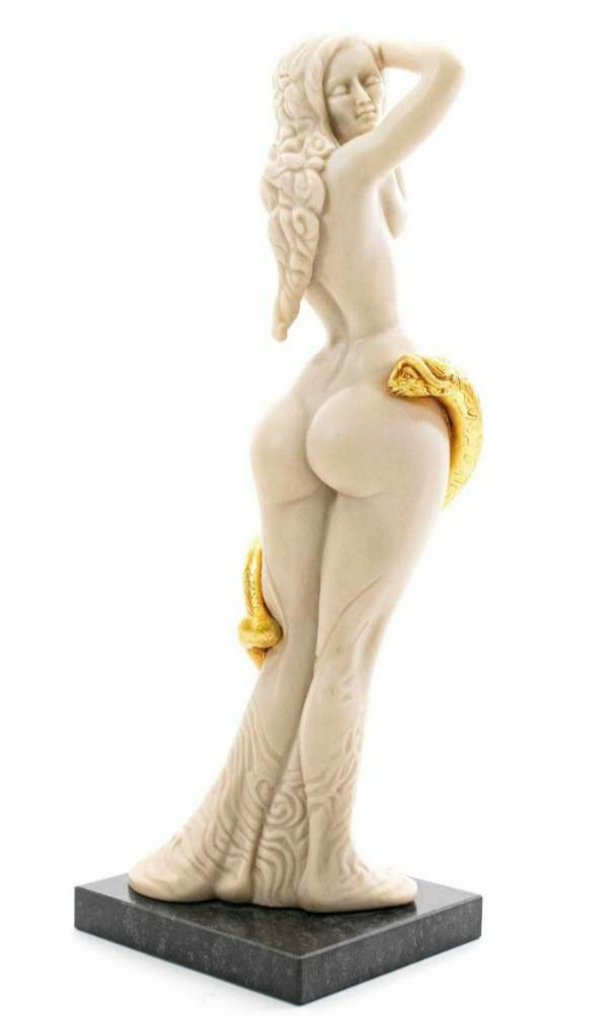 Ernst Fuchs* (1930-2015) - 雕塑, "Frau Lot" - 44 cm - 金, 合金 #2.1