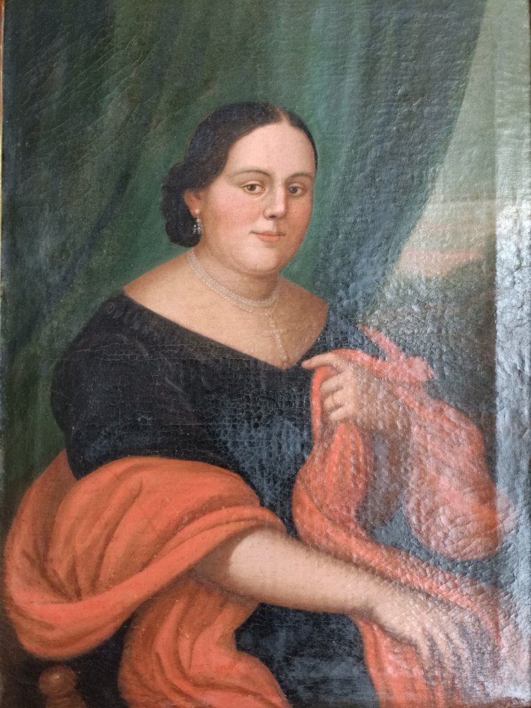 意大利学校 (XIX) - Ritratto di Dama #2.1