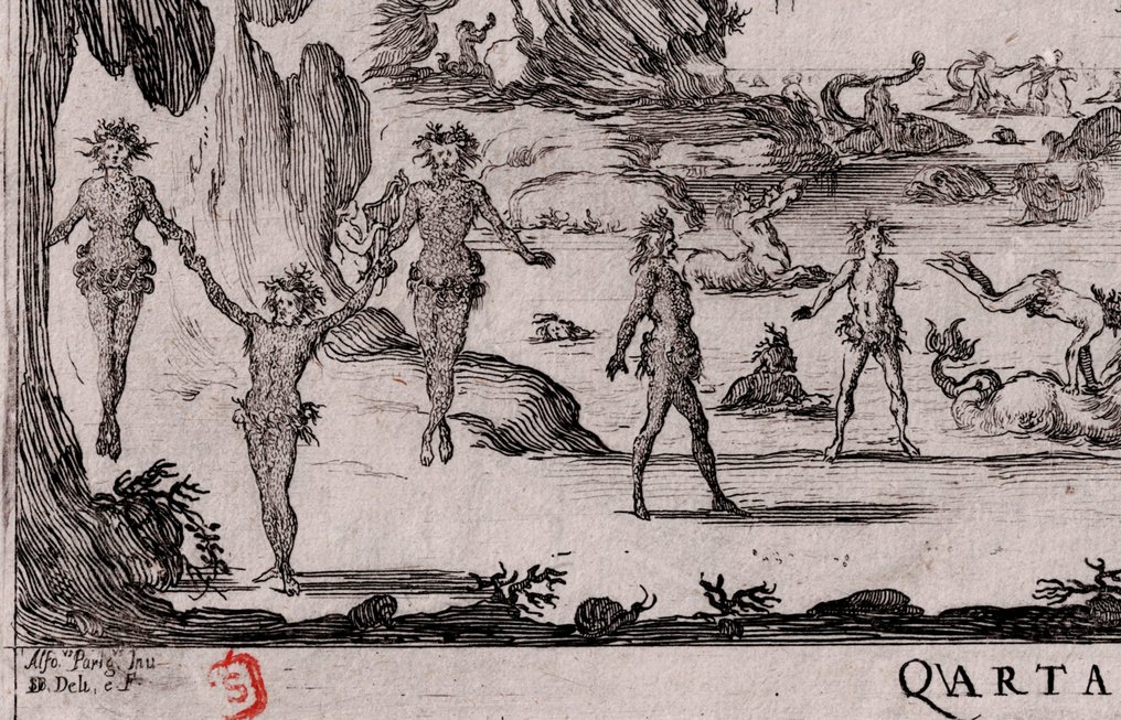 Stefano Della Bella (1610-1664) - Ballet of the Tritons #2.1