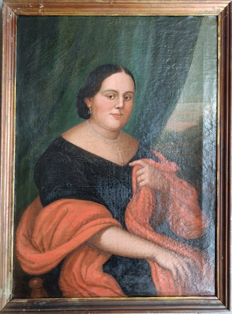 意大利学校 (XIX) - Ritratto di Dama #1.0