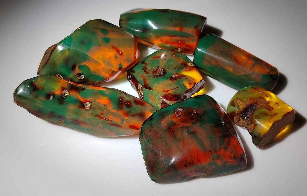 多米尼加绿色琥珀！！高品质-405克拉 - 琥珀  (没有保留价) #1.0