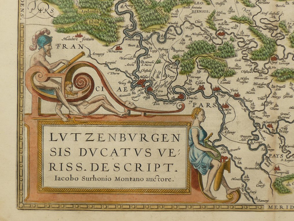 Luxembourg - Luxemburg; Jacob Surhon / Abraham Ortelius - Lutzenburgensis Ducatus veriss. Descript. - 1581-1600 #4.3