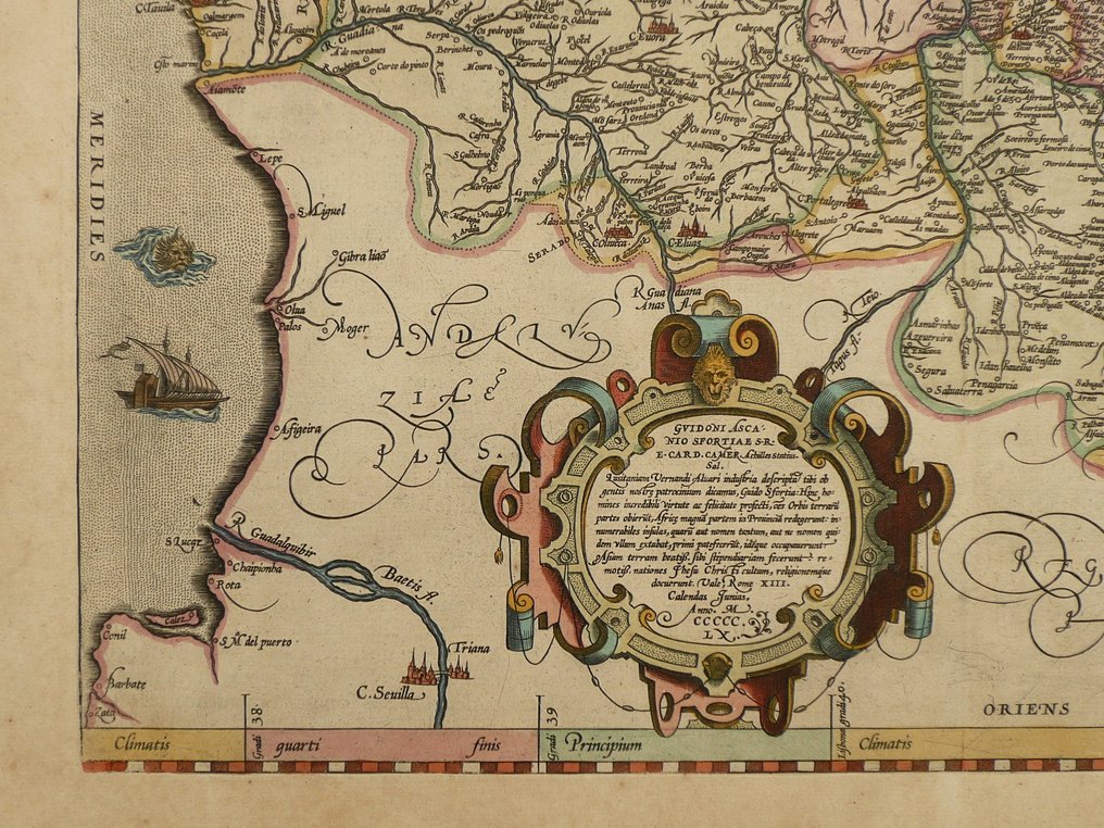 Portugal - Algarve; Abraham Ortelius - Portugalliae - 1581-1600 #4.3
