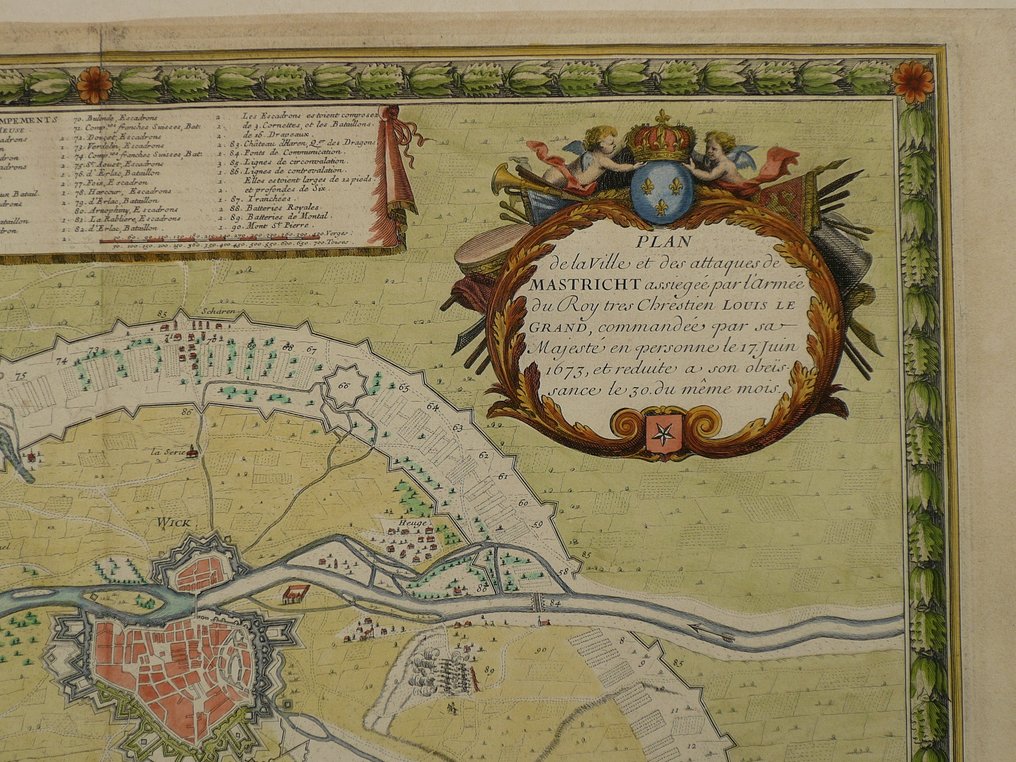 Europe - The Netherlands / Maastricht; Bernard-Antoine Jaillot - Plan de la ville et des attaques de Mastricht (...) - 1681-1700 #3.2