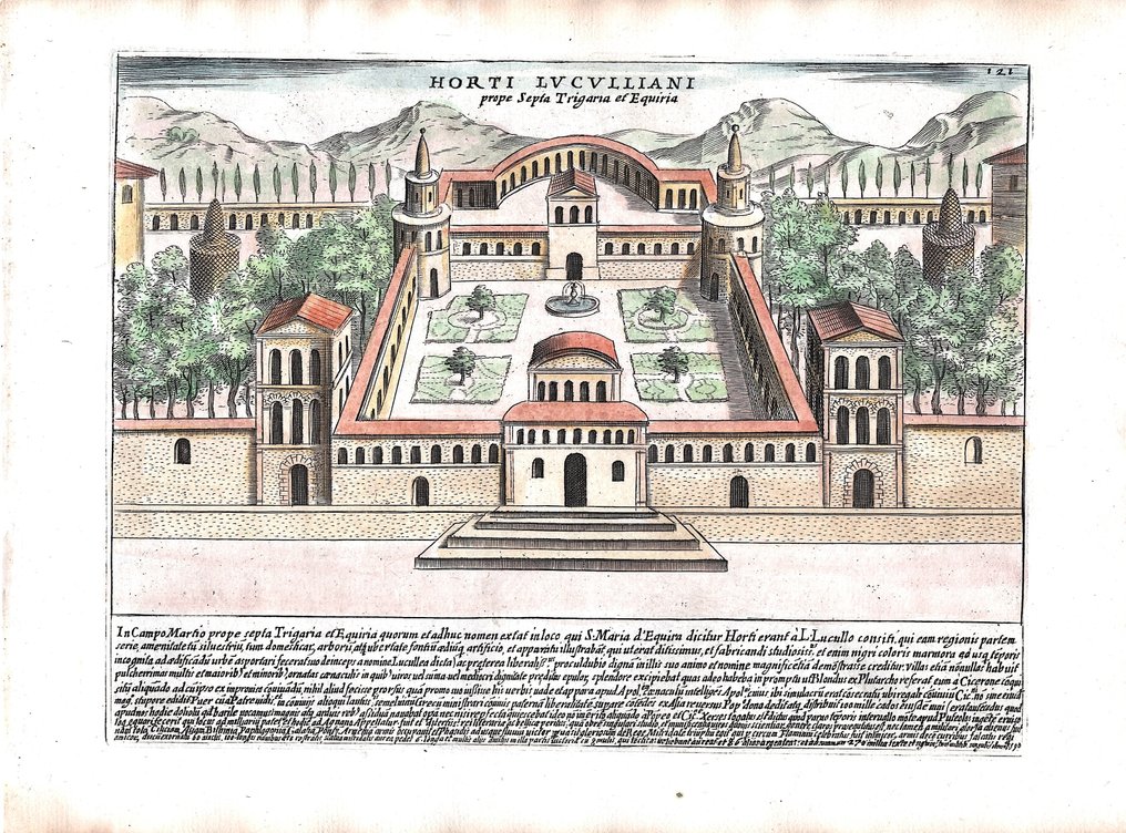 Ευρώπη - Ιταλία / Λάτσιο / Ρώμη; G. Lauro - Horti Luculliani - 1601-1620 #3.2