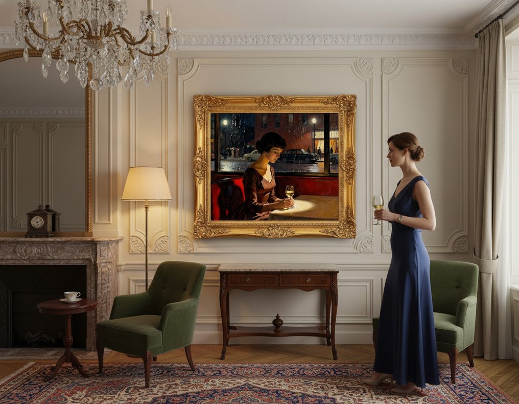 Le Yack - A Glass in the Rain - Hand signed #2.1