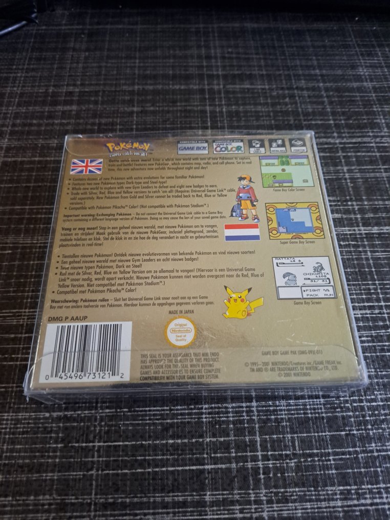 Nintendo - Gameboy Color - Pokémon Gold Version - Videospil - I original æske #1.0