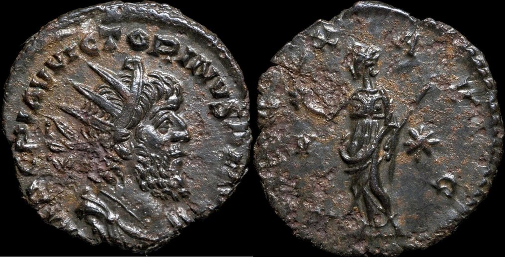 Impero romano. Vittorino (269-271 d.C.). Antoninianus PAX AVG (Senza Prezzo di Riserva) #1.0