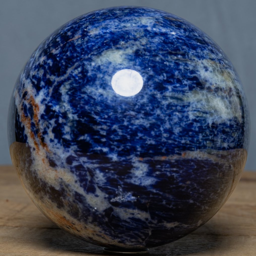 Sodalite Fine Sodalite King Blue Good Quality Sphere - Height: 11.11 cm - Width: 11.11 cm- 1811 g #1.0