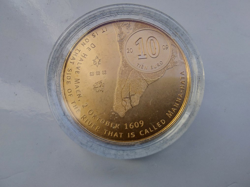 Netherlands. 10 Euro 2009 "Manhattan" Proof #1.0