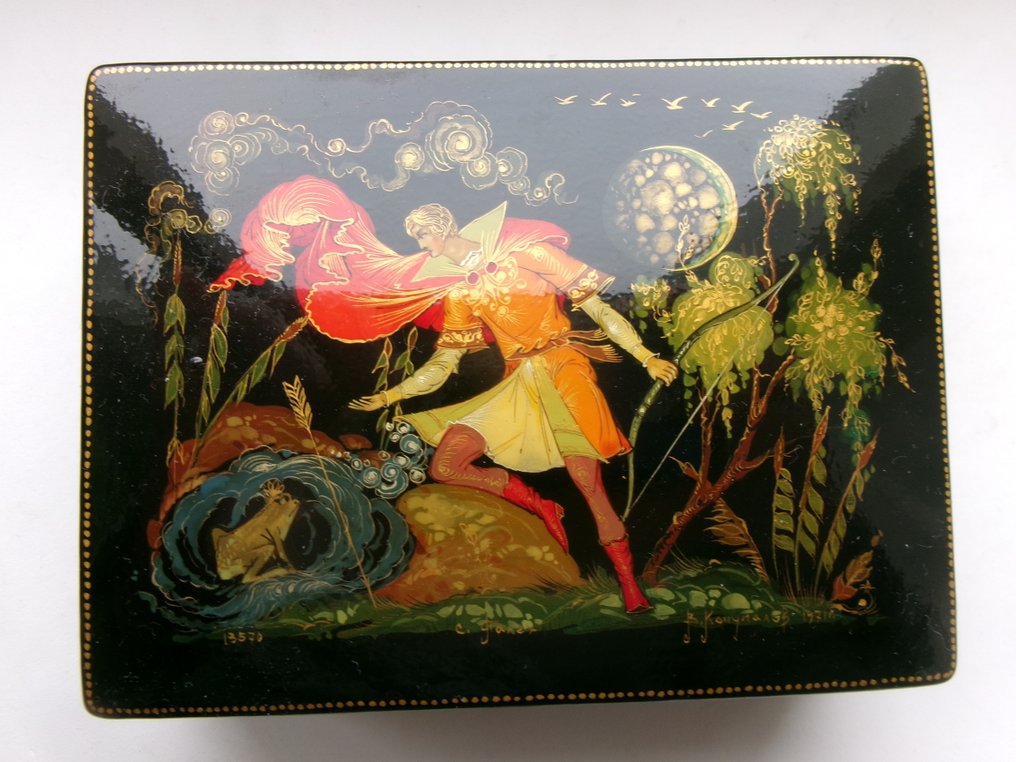 Palekh - 盒子 - 漆 - 微型画俄罗斯 #1.0