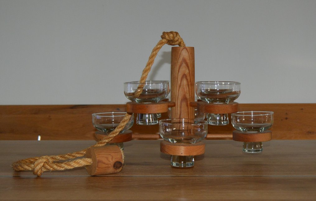 Κηροπήγιο Chamberstick - Ξύλο & Γυαλί #1.0