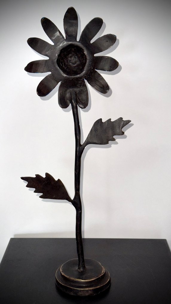 Derme Abdoulaye - Γλυπτό, Grande Fleur - 43 cm - Μπρούντζος #4.3