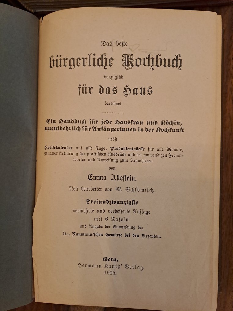 verschiedene Autoren - Konvolut verschiedener alter Kochbücher - 1905-1949 #3.2