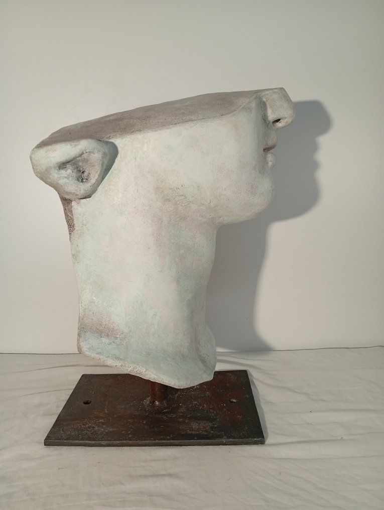 玩具人偶 - 巨人之头 - 石灰岩树脂 #2.1