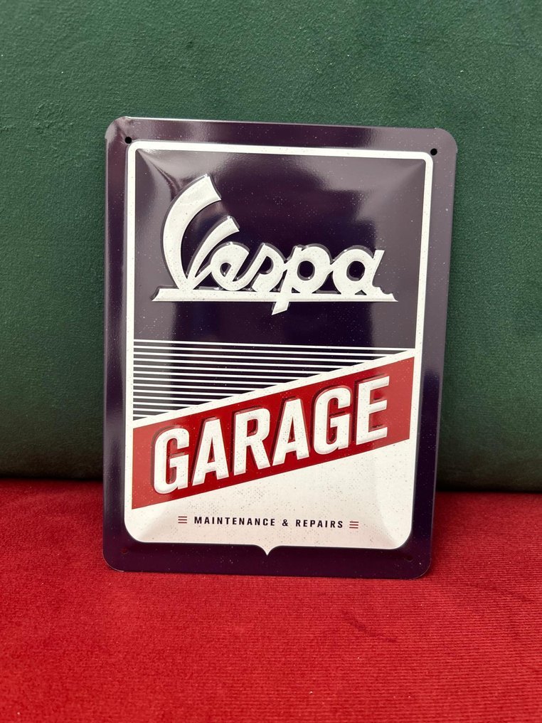 Emaille-Schild Vespa - Emailleschild - Metall #1.0