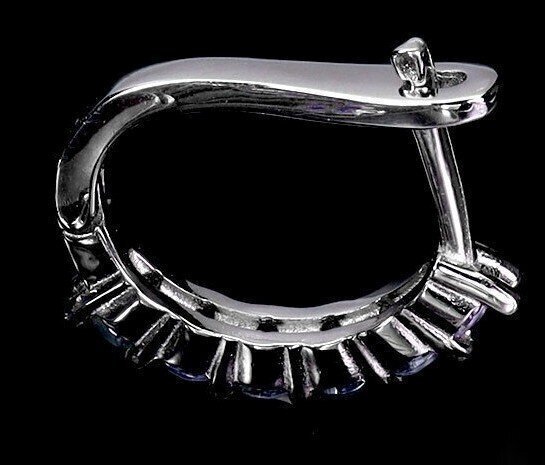 Senza prezzo di riserva - Orecchini Argento Tanzanite #4.3