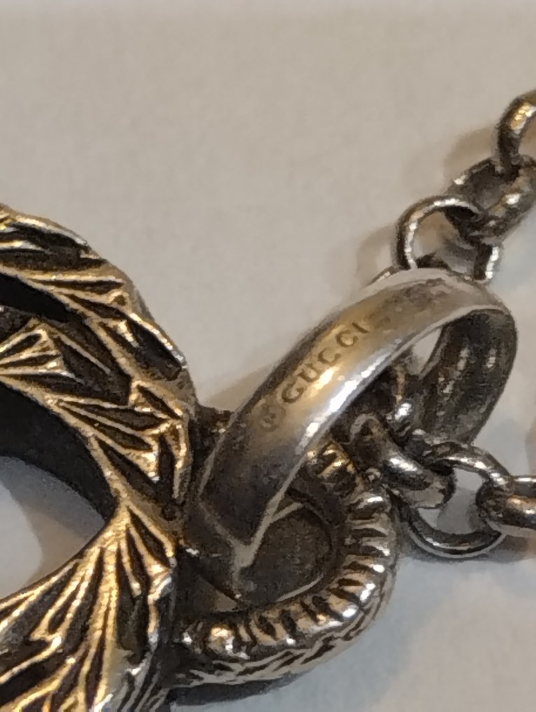 Senza prezzo di riserva - Gucci - Collana - interlocking GG Argento - Fattura, imballaggio #2.1