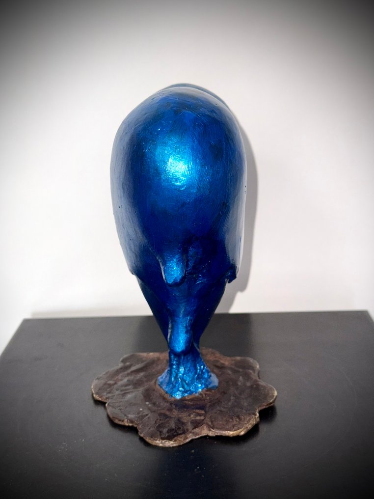 Abdoulaye Derme - Sculptură, Je ne t’aime plus, je te quitte! - 21 cm - Bronz #4.3