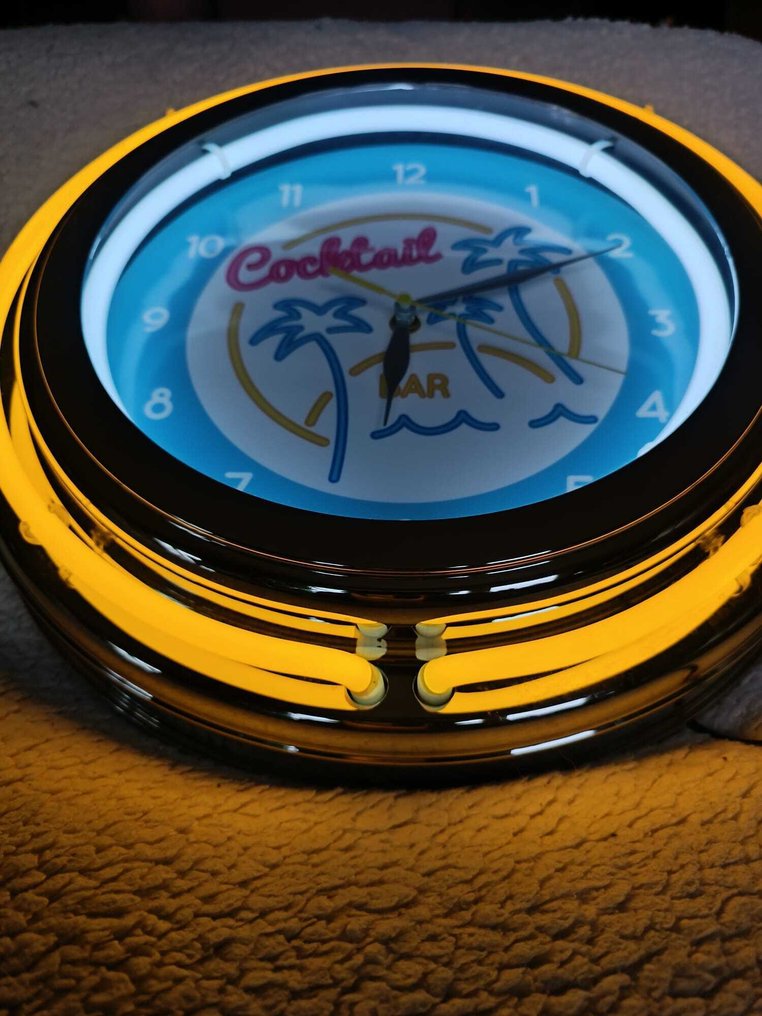 Horloge Publicitaire néon - Lighted sign - Plastic #4.3