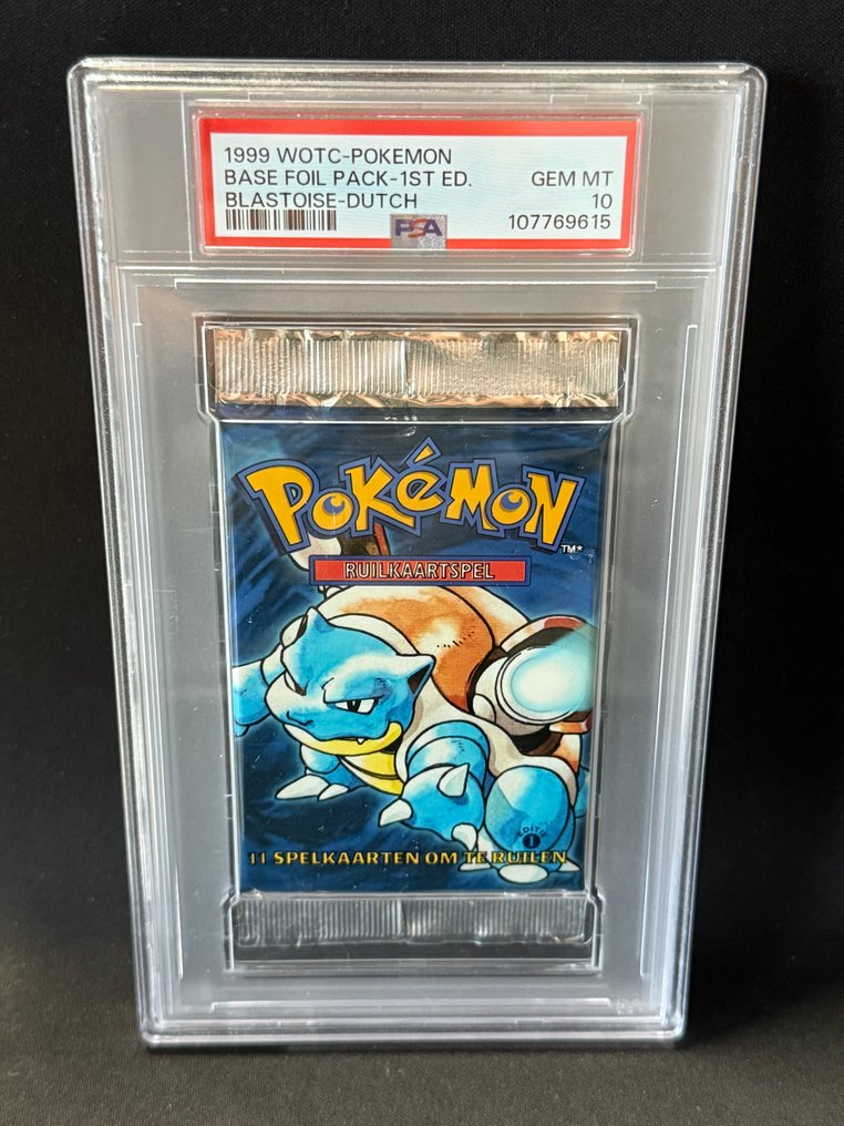 Pokémon - 1 Graded card - Blastoise 初版, 压膜 - PSA 10 - WOTC #1.0