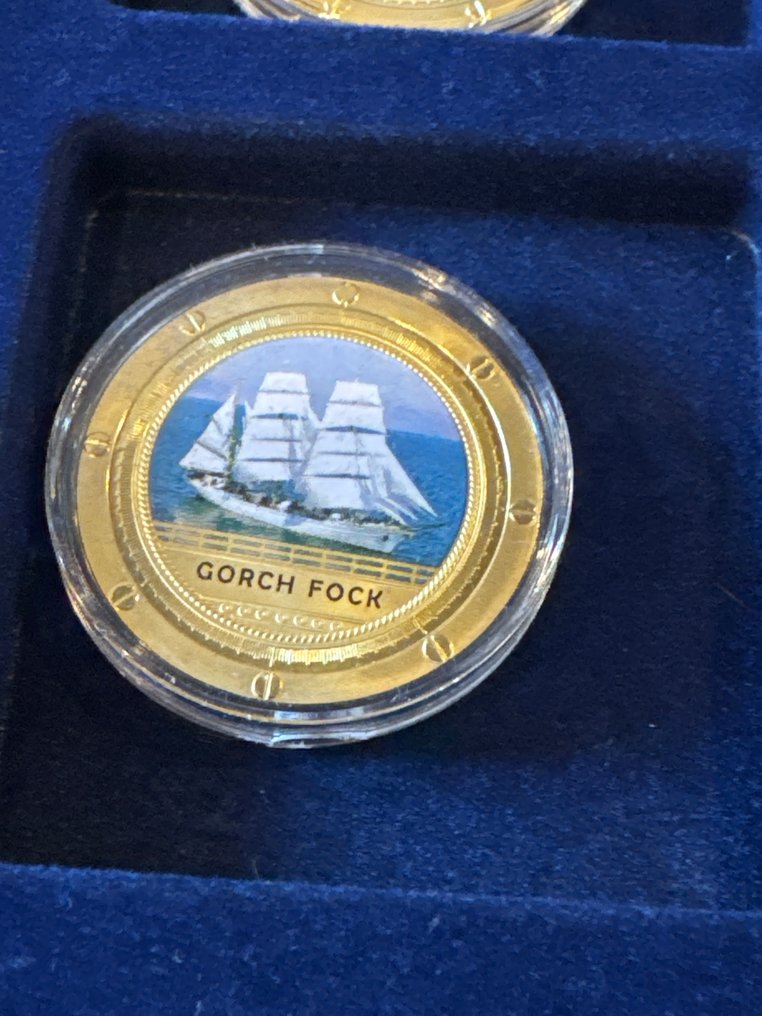 Verden. Medal Berühmte Schiffe 8 x 15g mit BOX  (Ingen mindstepris) #4.3