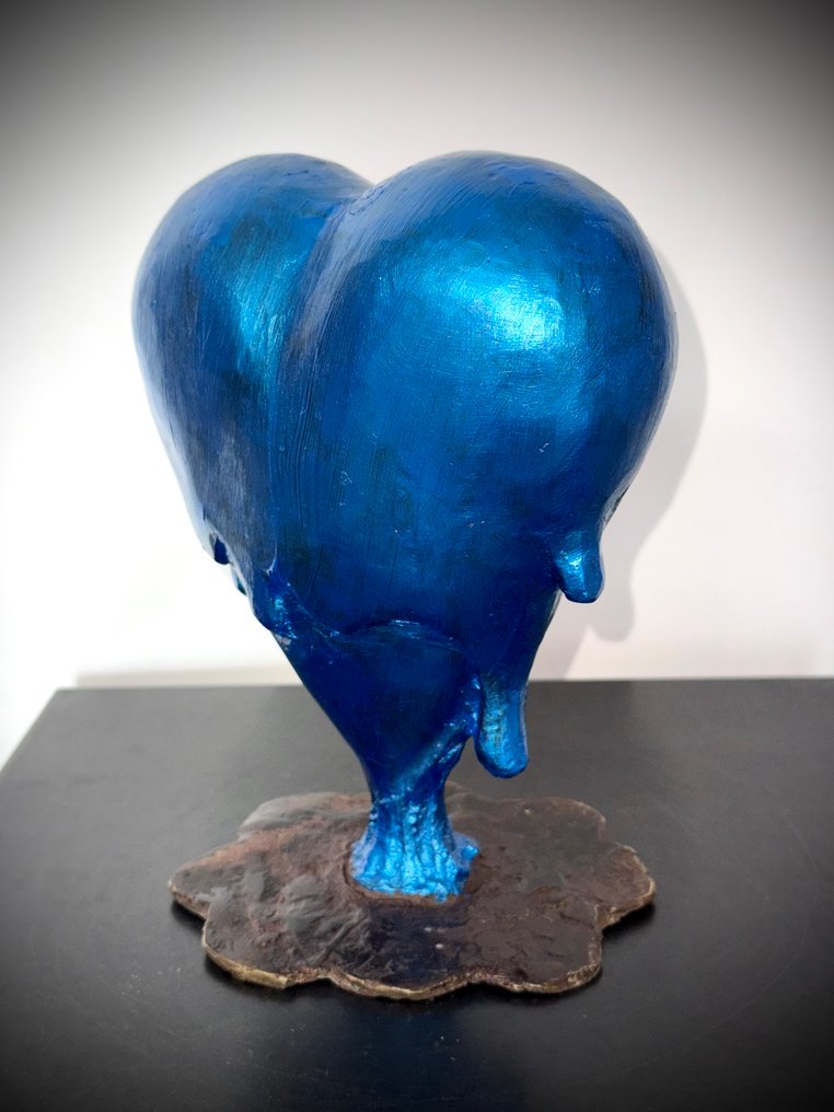 Abdoulaye Derme - Sculptură, Je ne t’aime plus, je te quitte! - 21 cm - Bronz #2.1