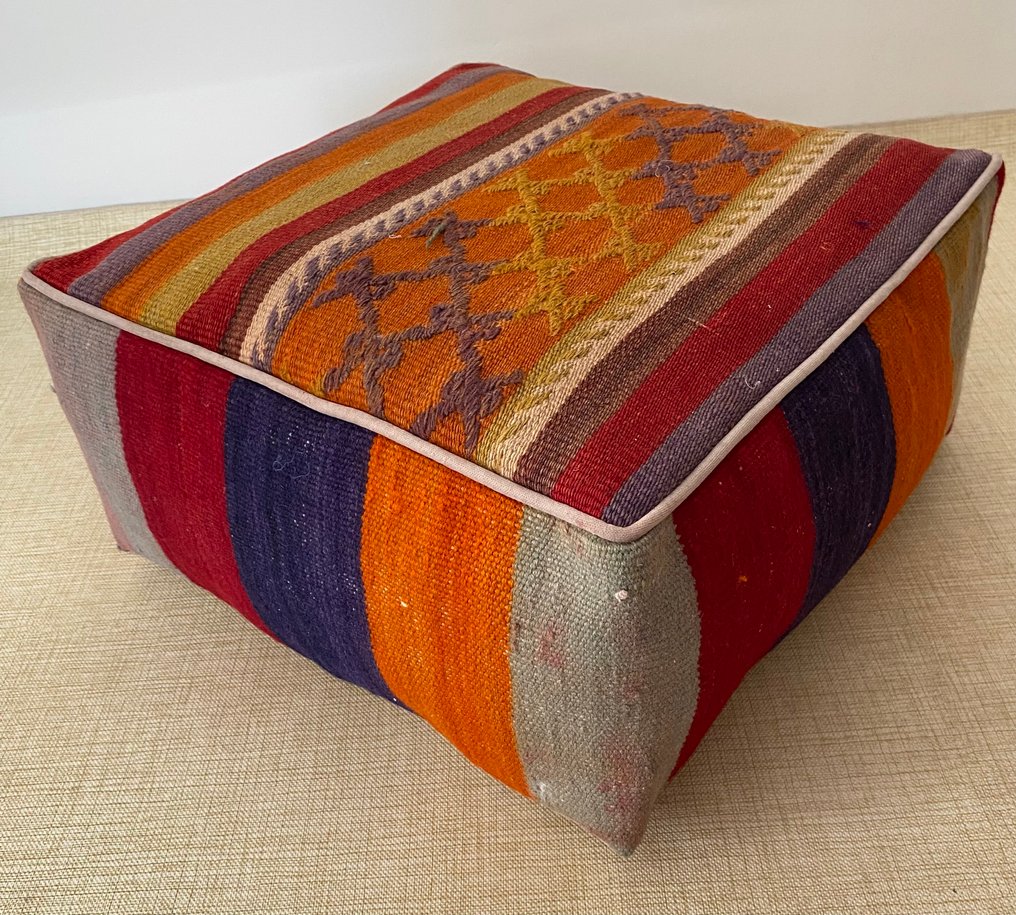 Kelim Poef - Kelim - 48 cm - 48 cm #4.3