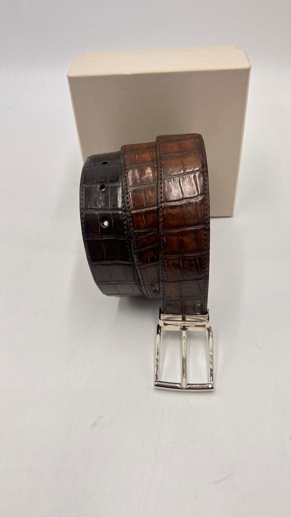 Santoni - Santoni exclusive crocodile belt new luxury line - Ζώνη #2.1
