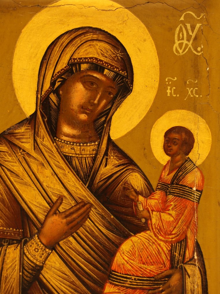 標誌 - 伊沃斯卡婭聖母 - 木 - 稀有的铭文 #4.3