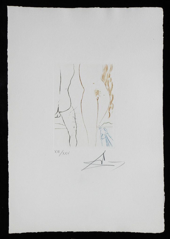 Salvador Dali (1904-1989) - Le Decameron - Le Diable En Enfer #1.0