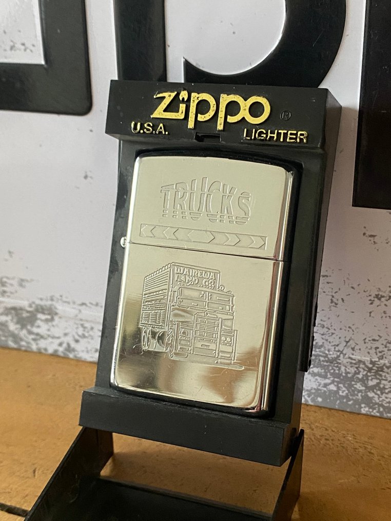 Zippo - TRUCK - 1990 - Sem preço de reserva - Isqueiro - Aço (aço inoxidável), Latão #1.0
