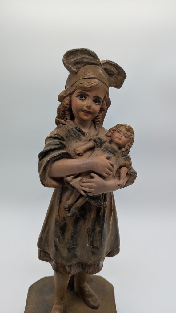 Γλυπτό, Ma poupée - 35 cm - Terracotta #1.0