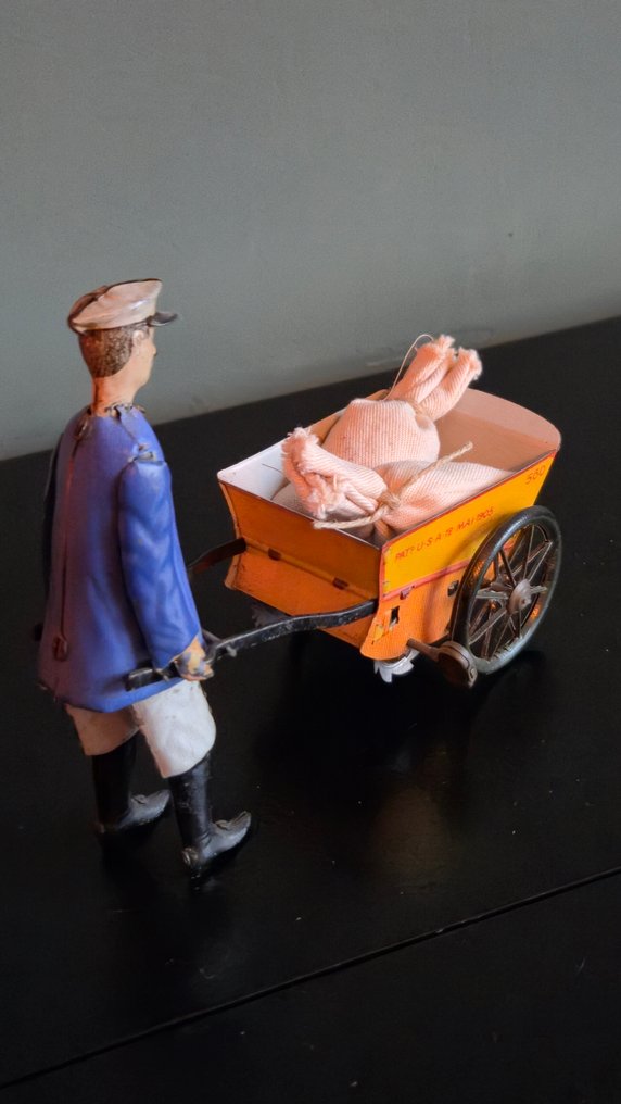 Lehmann - 锡制玩具 - EPL 560 Tap Tap - Man Pushing Cart, Unboxed - 1900-1910 - 德国 #2.1