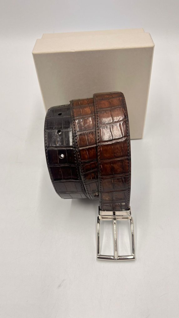Santoni - Santoni exclusive crocodile belt new luxury line - Ζώνη #1.0