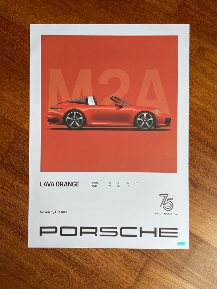 Original poster 911 Targa 4S - Porsche - NO ENVIO A CANARIAS #3.2