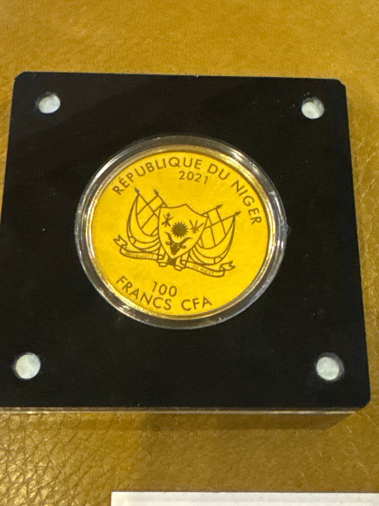 尼日尔. 100 Francs 2021 Double Eagle von 1933., 1/200 Oz (.999)  (没有保留价) #1.0