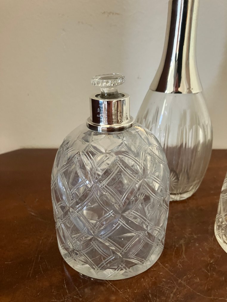 香水瓶 (3) - 配有银色项圈 - 银 - 香水瓶套装 #4.3