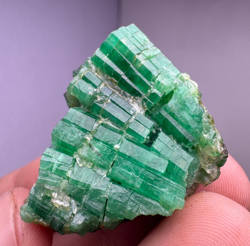 Transparent Green Emerald Bunch Crystals Crystal cluster - Height: 35 mm - Width: 31 mm- 23 g - (1) #4.3