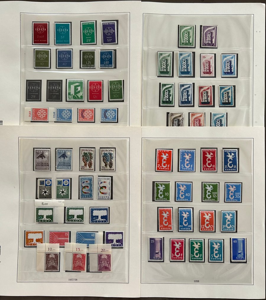 Europa CEPT 1956/1981 - Collection on Lindler sheets - + blokken #1.0