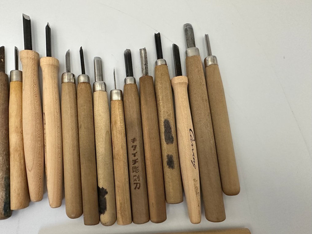 Carving, Japanese carving knives, multiple items for sale 彫刻刀 - 18 cm - Iron #3.2