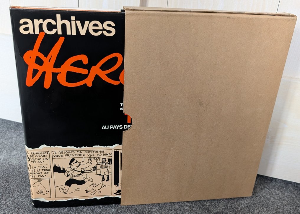 Archives Hergé T1 - Album met stofomslag èn in originele schuifdoos - 1 Album - First edition - 1973 #1.0