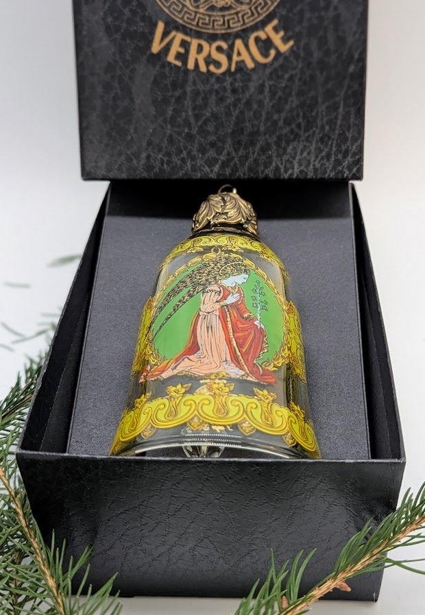 Versace - Christmas decoration Rosenthal - XL Christmas bell, 'L'ange Gabriel' + original box - Porcelain #2.1