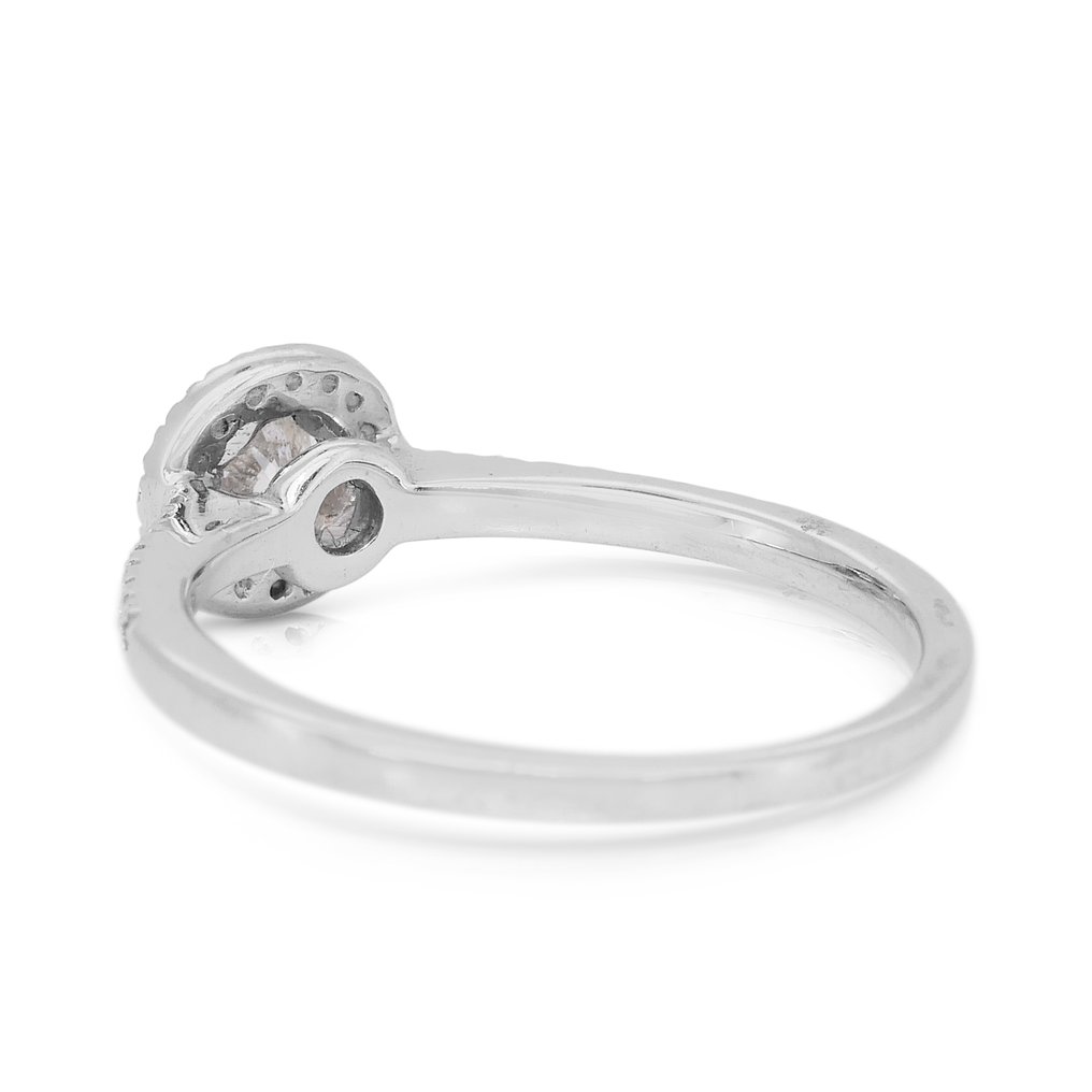 Zonder minimumprijs - Ring - 14 karaat Witgoud - 0.35ct. tw. Diamant (Natuurlijk) - Diamant #4.3