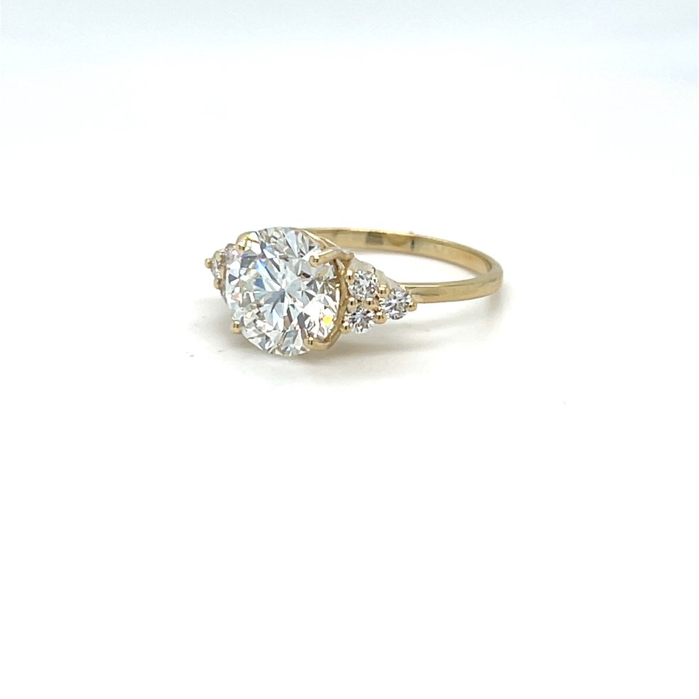 Ingen mindstepris - Ring - 14 karat Gulguld - 2.07ct. tw. Diamant (Laboratoriedyrket) - Diamant #4.3