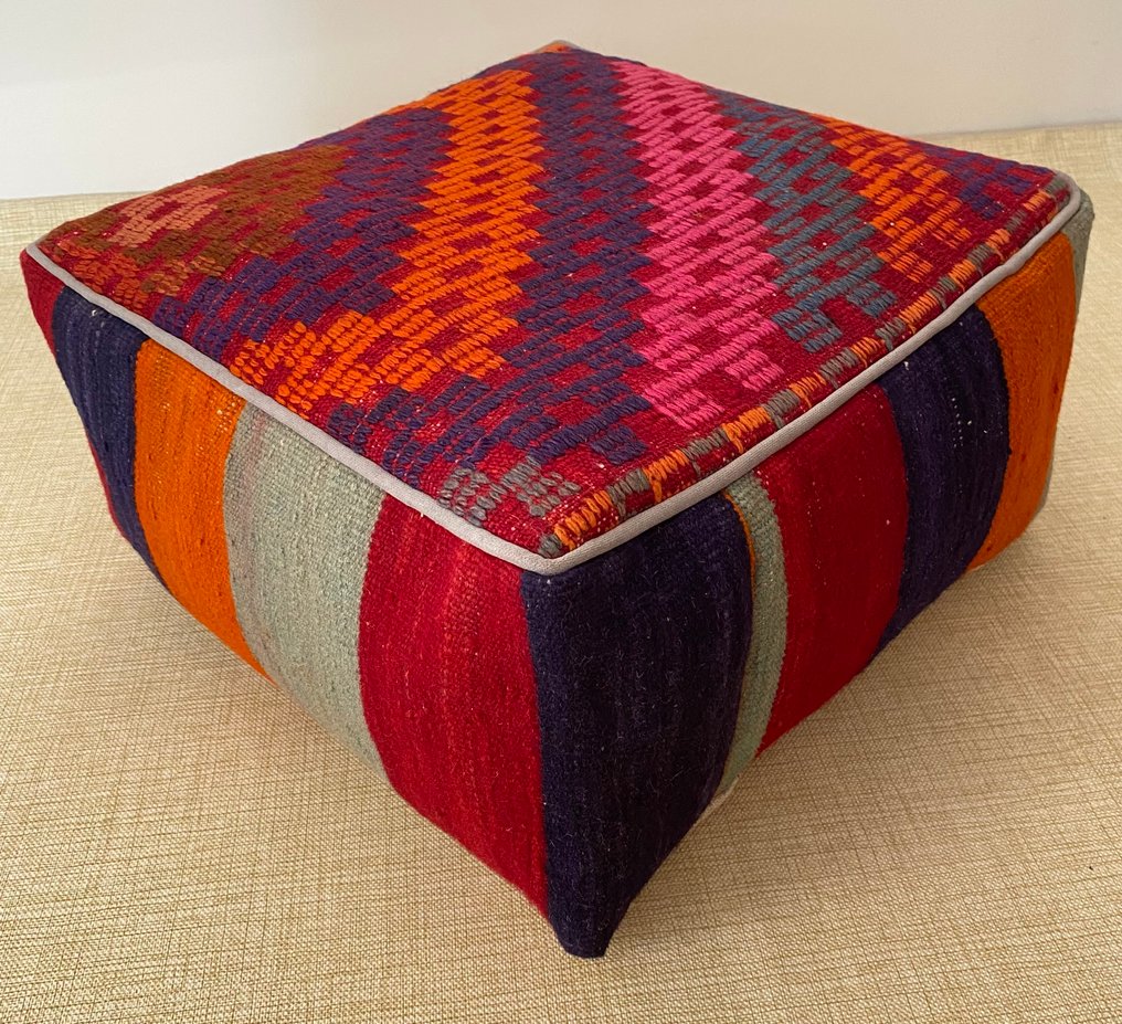 Kelim Poef - Kelim - 48 cm - 48 cm #3.2