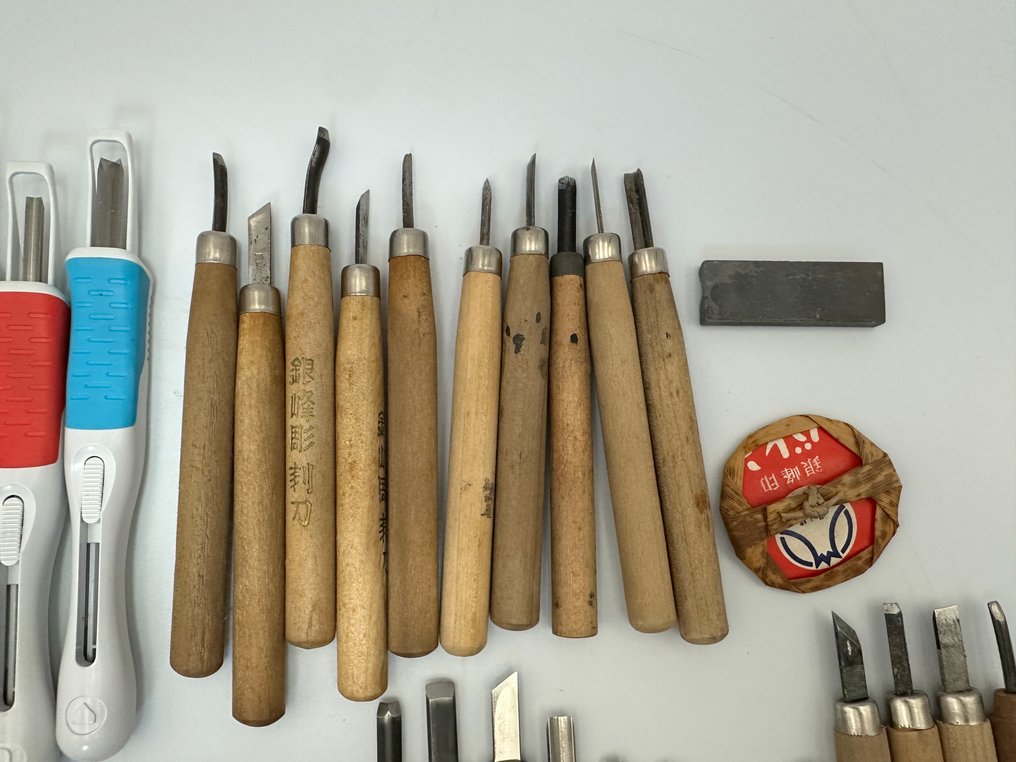 Σκάλισμα, Japanese carving knives, multiple items for sale 彫刻刀 - 18 cm - Σίδερο #2.1