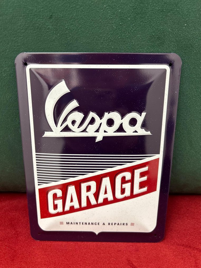 Emaille-Schild Vespa - Emailleschild - Metall #1.0